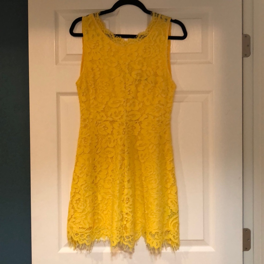Cute summer yellow dress